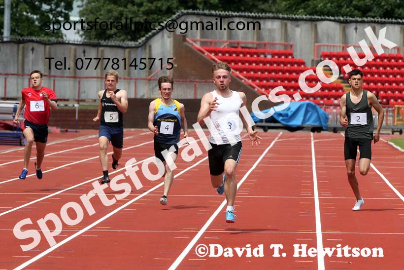 200 metres, 2021 Northumberland, Durham and Cleveland Schools. Photo: David T. Hewitson/Sports for All Pics